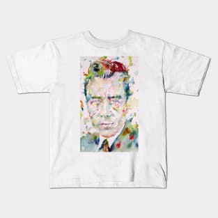 ALBERT CAMUS watercolor portrait .2 Kids T-Shirt